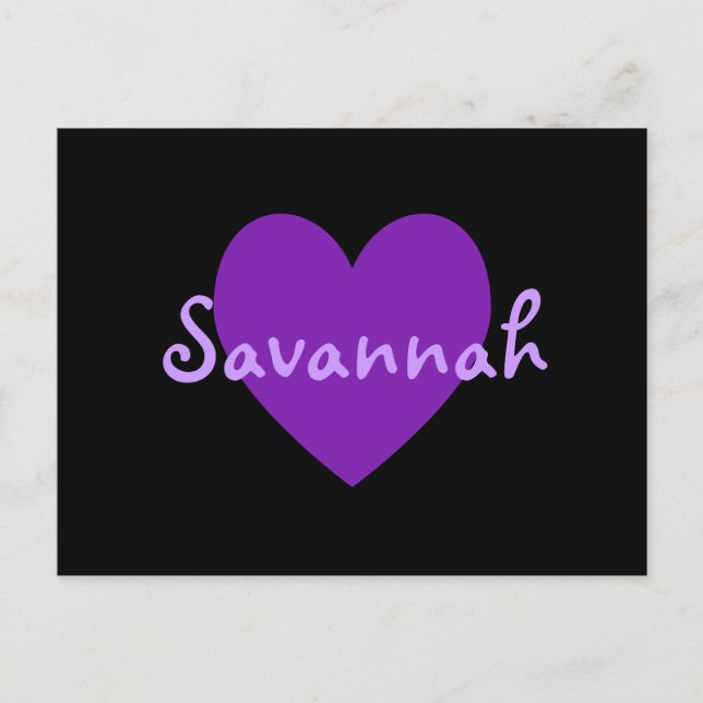 Savannah i Lila Vykort (Framsida)