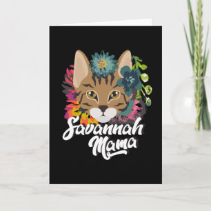 Savannah Mamma Savannah Cat Kitten Kort