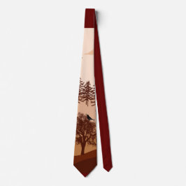 Savannah Nature Ligcape Sunset Art Neck Tie Slips