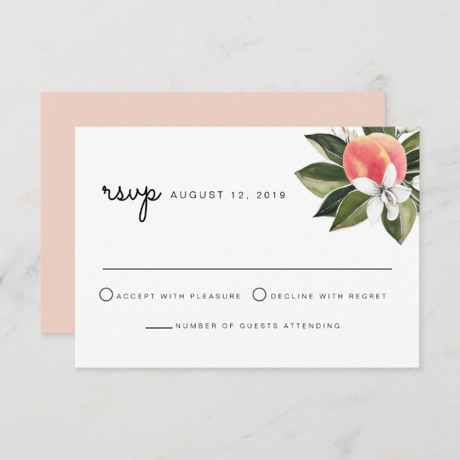 Savannah - OSA kort Vit Blommigt i vattenfärgspers (Fram/baksida)