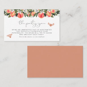 SAVANNAH Peach Bachelorette Panty Game Biljett
