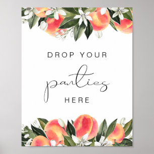 SAVANNAH Peach Bachelorette Panty Game Poster