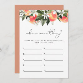 SAVANNAH Peach where they Möhippa Game Inbjudningar