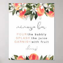 SAVANNAH Persika Mimosa Bar Skylt