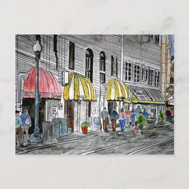 savannah River street 2 Postkort Vykort (Framsida)