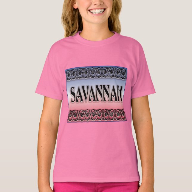 Savannah Scrollwork T Shirt (Framsida)