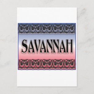 Savannah Scrollwork Vykort