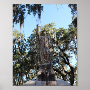Savannah-serien: Bonaventure Cemetery Angel Poster