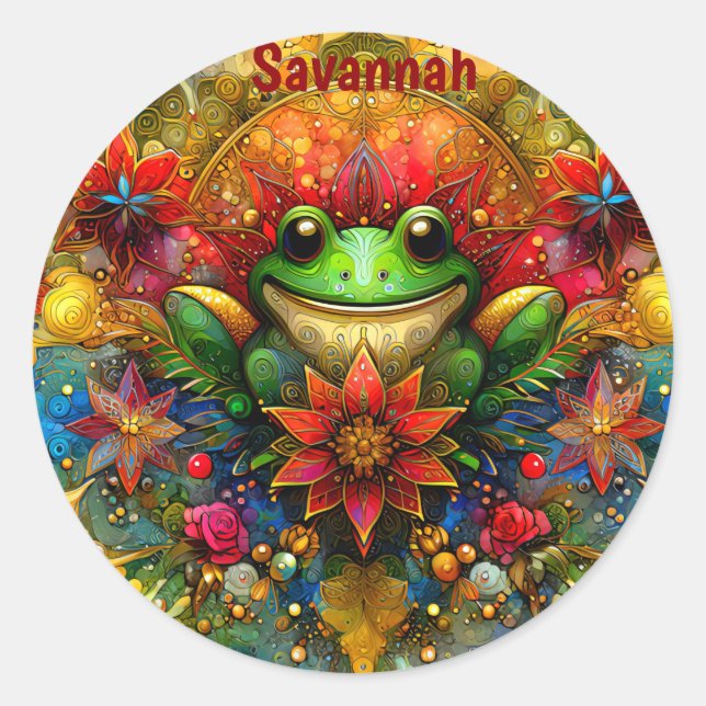SAVANNAH ~ SHINY JELFROG ~ RUNT KLISTERMÄRKE (Framsida)