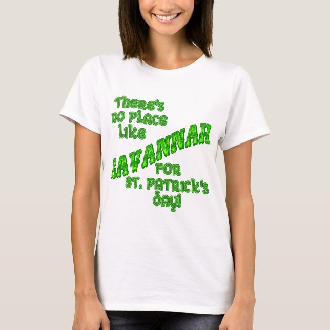 SAVANNAH St patricks day T-shirt (Framsida)