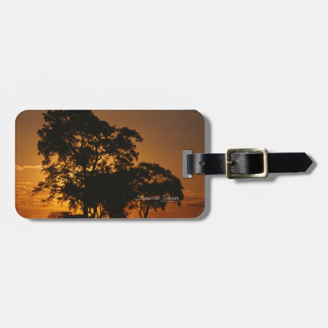 Savannah Sunset Bagagebricka (Horisontell Framsida)