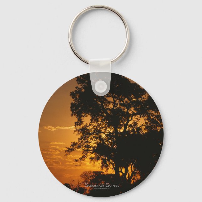 Savannah Sunset Keychain Nyckelring (Framsida)