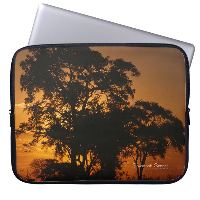 Savannah Sunset Laptop Sleeve (Framsidan)