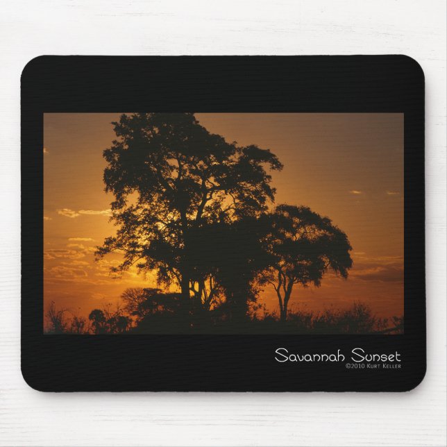 Savannah Sunset Mouse Pad Musmatta (Framsidan)