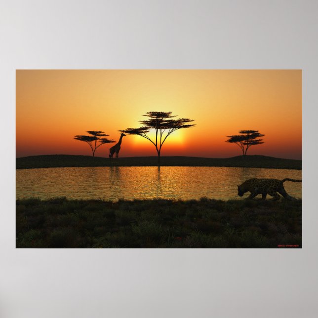 Savannah Sunset Poster (Framsidan)