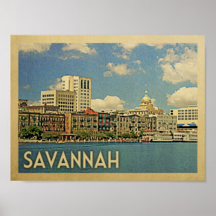 Savannah Vintage resor Poster