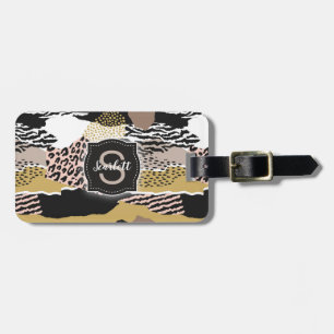 Savannah w/ Anpassningsbar Monogram & Namn Bagagebricka