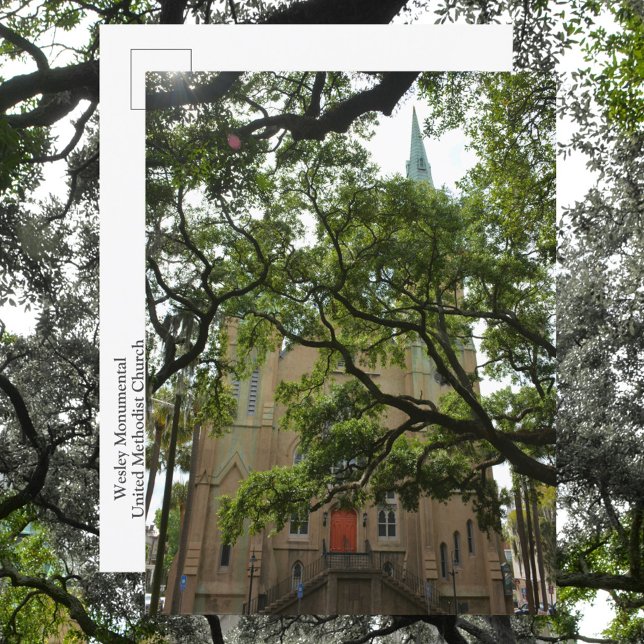 Savannah Wesley Monumental United Methodist Church Vykort (Skapare uppladdad)