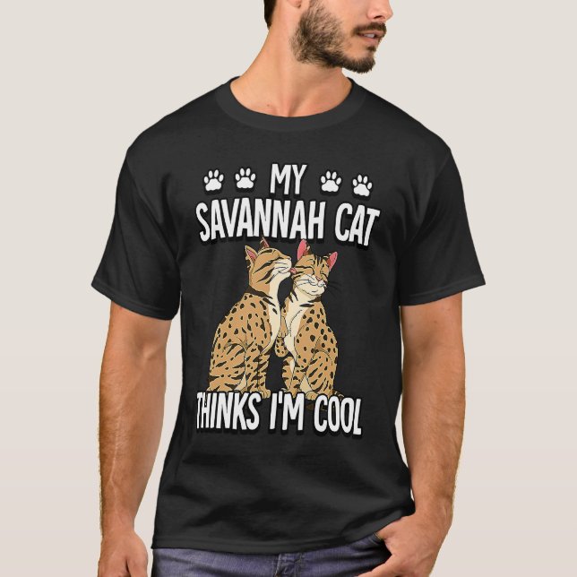 Savannahkatt 9 t shirt (Framsida)