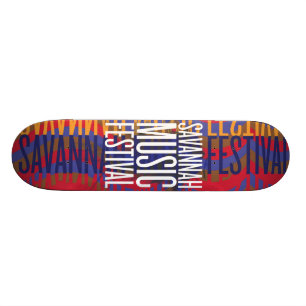 Savannahmusikfestival Skateboard Bräda 20 Cm