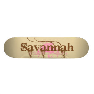 Savannahpersonlig Old School Skateboard Bräda 18 Cm