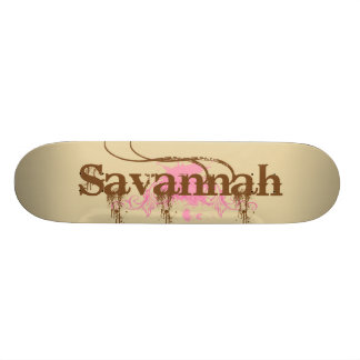 Savannahpersonlig Old School Skateboard Bräda 18 Cm