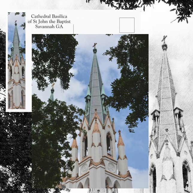 Savannahs katedralbasilika St John the Baptist Vykort (Skapare uppladdad)