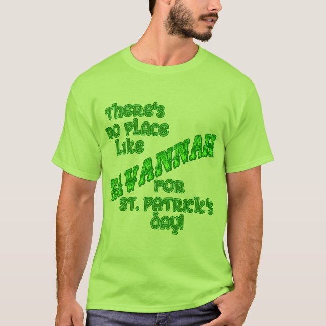 SAVANNAHst patricks day Tee (Framsida)
