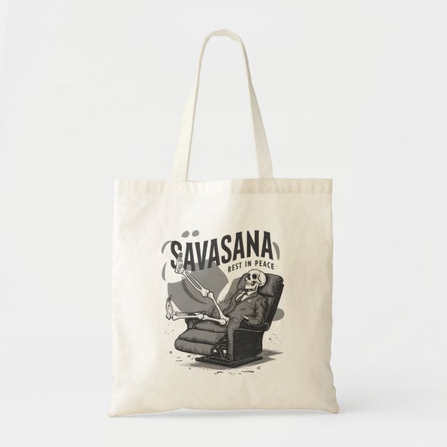 Savasana Yoga Tote Tygkasse (Framsidan)