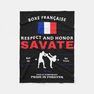 Savat fransk kickboxning Savate-utövare Fleecefilt