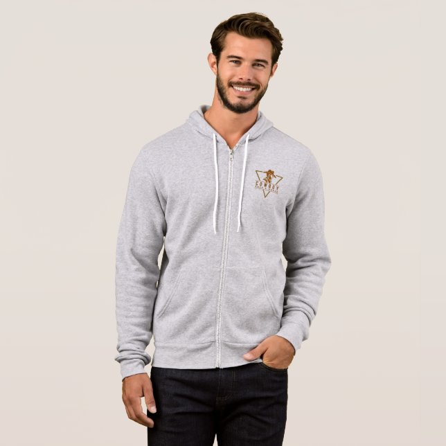 Save A Horse; Ride A Cowboy | Men Full-zip T Shirt (Hel framsida)