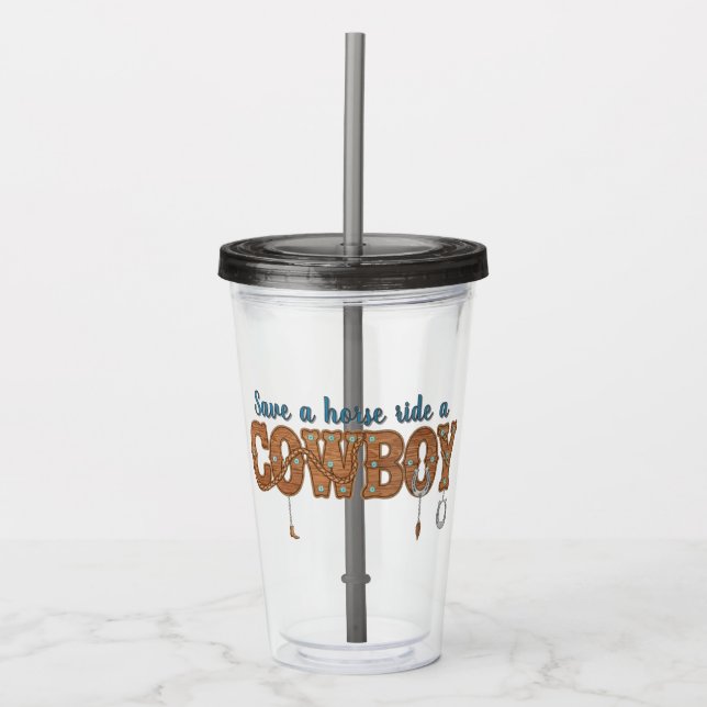 save a horse ride a cowboy  take away mugg (Framsida)