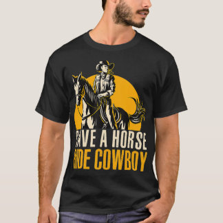Save A Horse Ride Cowboy Funny Retro Design T Shirt