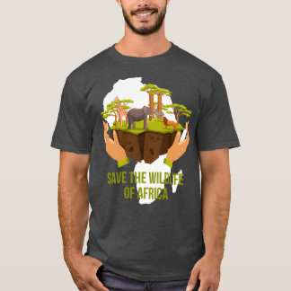 Save Africa Africa Map T Shirt