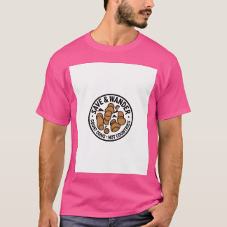 Save and Wander Croissant Coins funny T Shirt