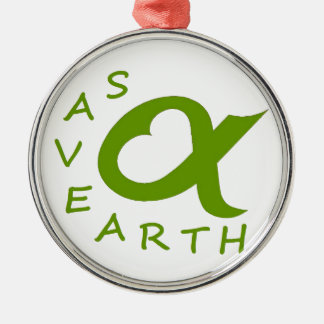 save earth planète julgransprydnad metall