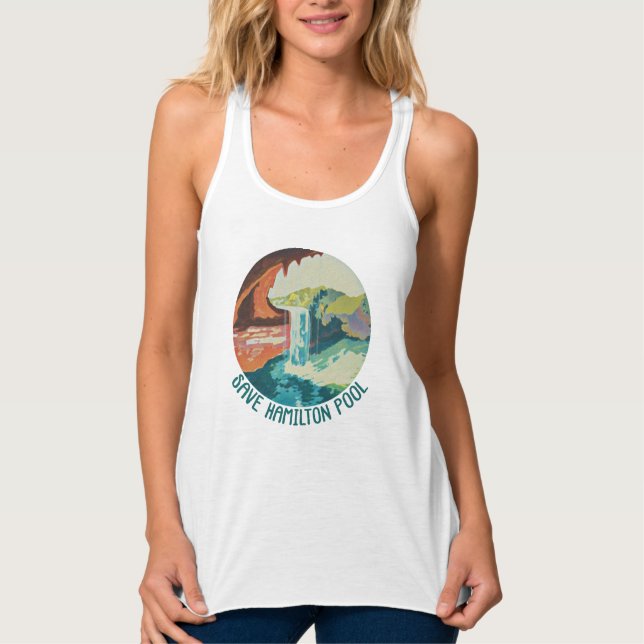Save Hamilton Pool Tank Top Linne Med Racerback (Framsida)