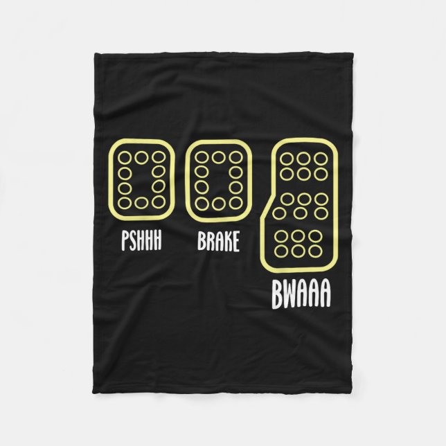 Save Manual Pedal Shift Diagram Car Racing Funny Q Fleecefilt (Framsidan)