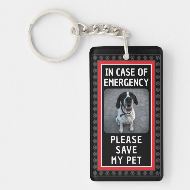 SAVE MY PET Safety Alert Custom Photo Modern  (Framsidan)