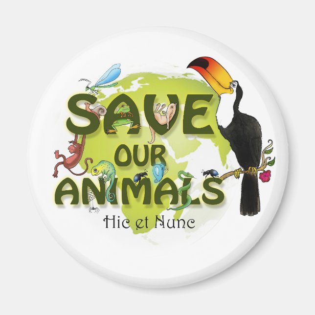 Save our Animals Magnet (Framsidan)