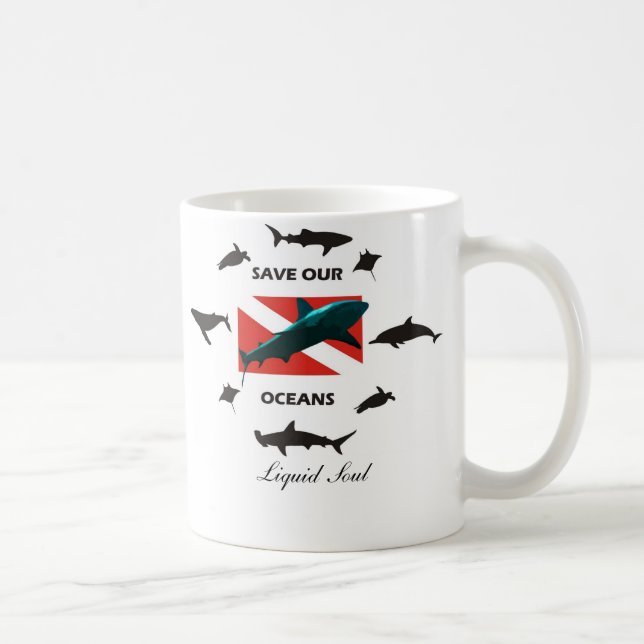 Save Our Oceans - Mug Kaffemugg (Höger)