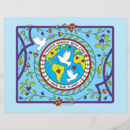 Save Our Planet_Flat Pappersark 11"x 8.5"