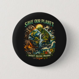Save Our Planet Knapp
