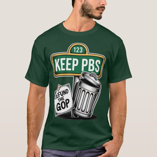 Save PBS (3) T Shirt (Framsida)