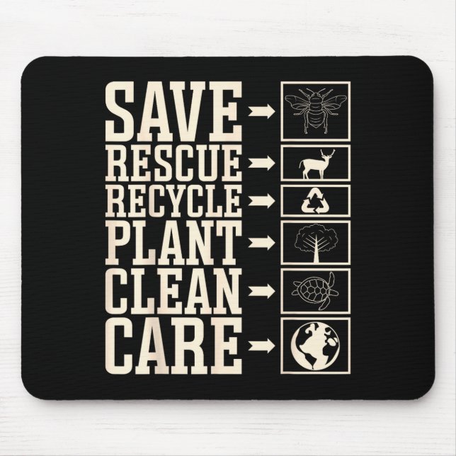 Save Rescue Recycle Plant Clean Care  Musmatta (Framsidan)
