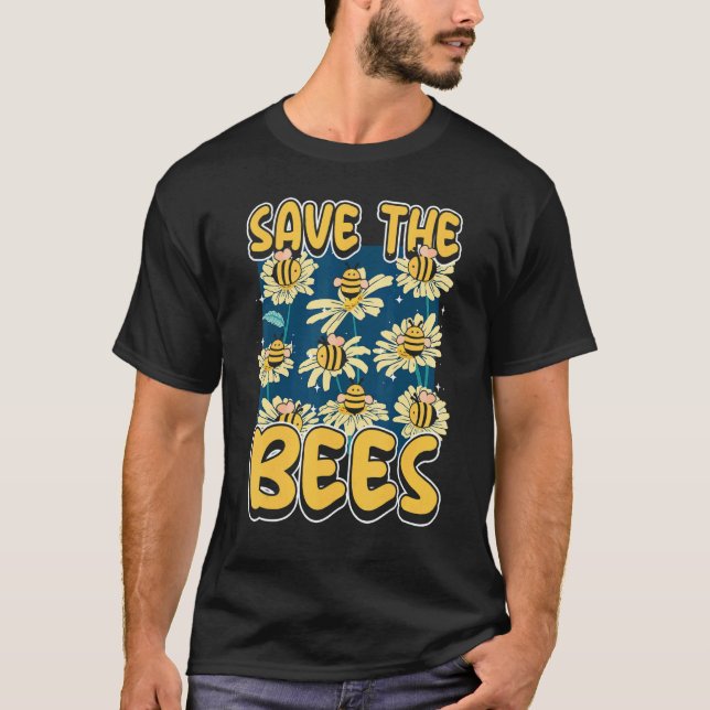 Save the bees Beekeeper cute honey bee costume 9 T Shirt (Framsida)