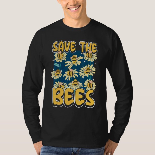 Save the bees Beekeeper cute honey bee costume 9 T Shirt (Framsida)