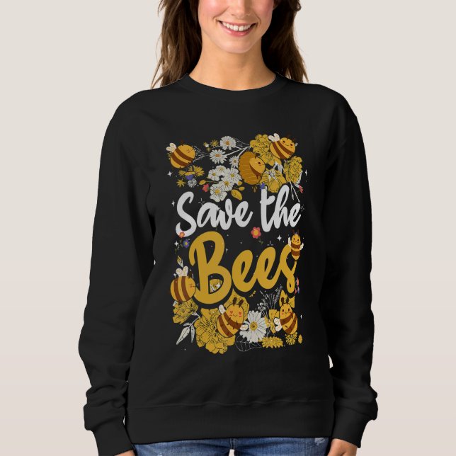 Save the bees Beekeeper cute honey bee costume T Shirt (Framsida)