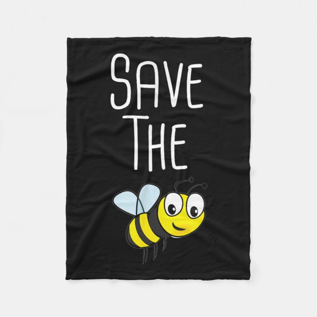 Save The Bees - Environmental Protection Bee Beeke Fleecefilt (Framsidan)