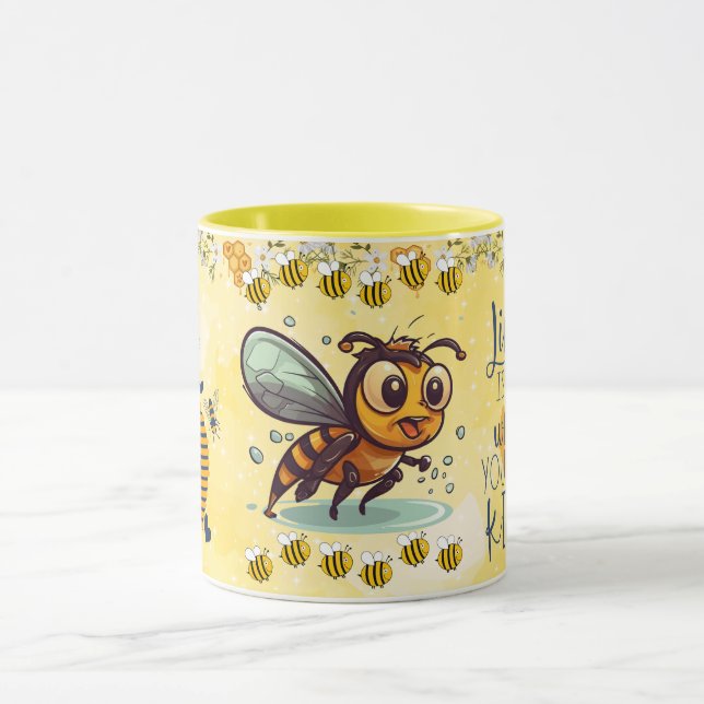 Save the Bees Inspirational Bee Honey Lover Gift  Mugg (Center)